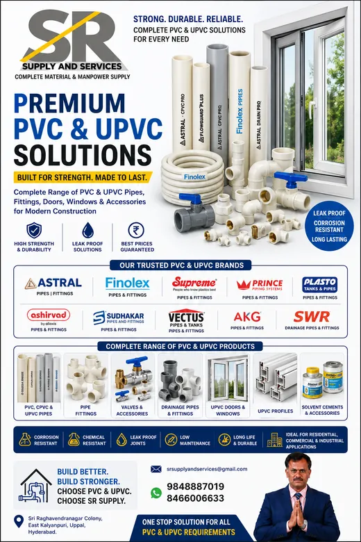 PVC & UPVC &mdash; SR Supply and Services