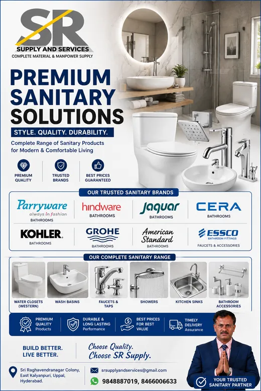 Sanitaryware &mdash; SR Supply and Services